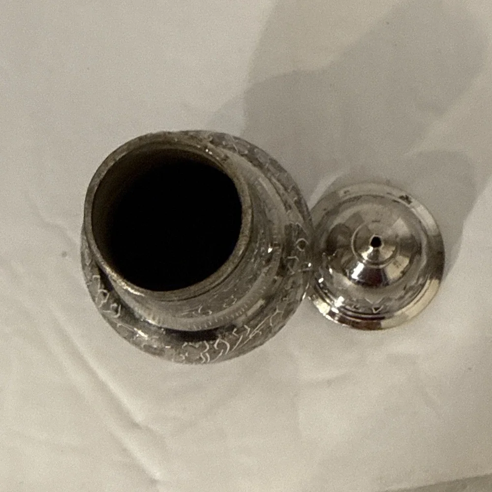 Vintage Etched Silver Plated 4